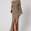 Women Winona Wedding Guest | Winona Valley Eyehole Dress-Olive