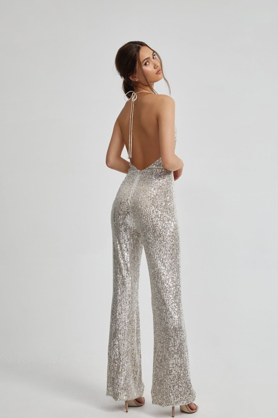 Women Lexi Party | Lexi Micaela Jumpsuit-Silver