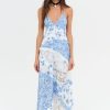 Women For Love & Lemons Party | For Love & Lemons Rosalyn Maxi Dress-Blue