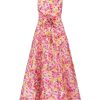 Women Talulah Wedding Guest | Talulah Angelita Midi Dress-Pink/Yellow Print