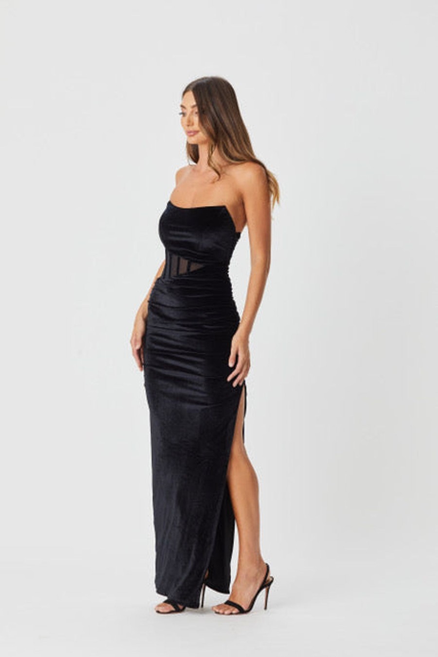 Women Bianca & Bridgett Wedding Guest | Bianca & Bridgett Lennox Dress-Black