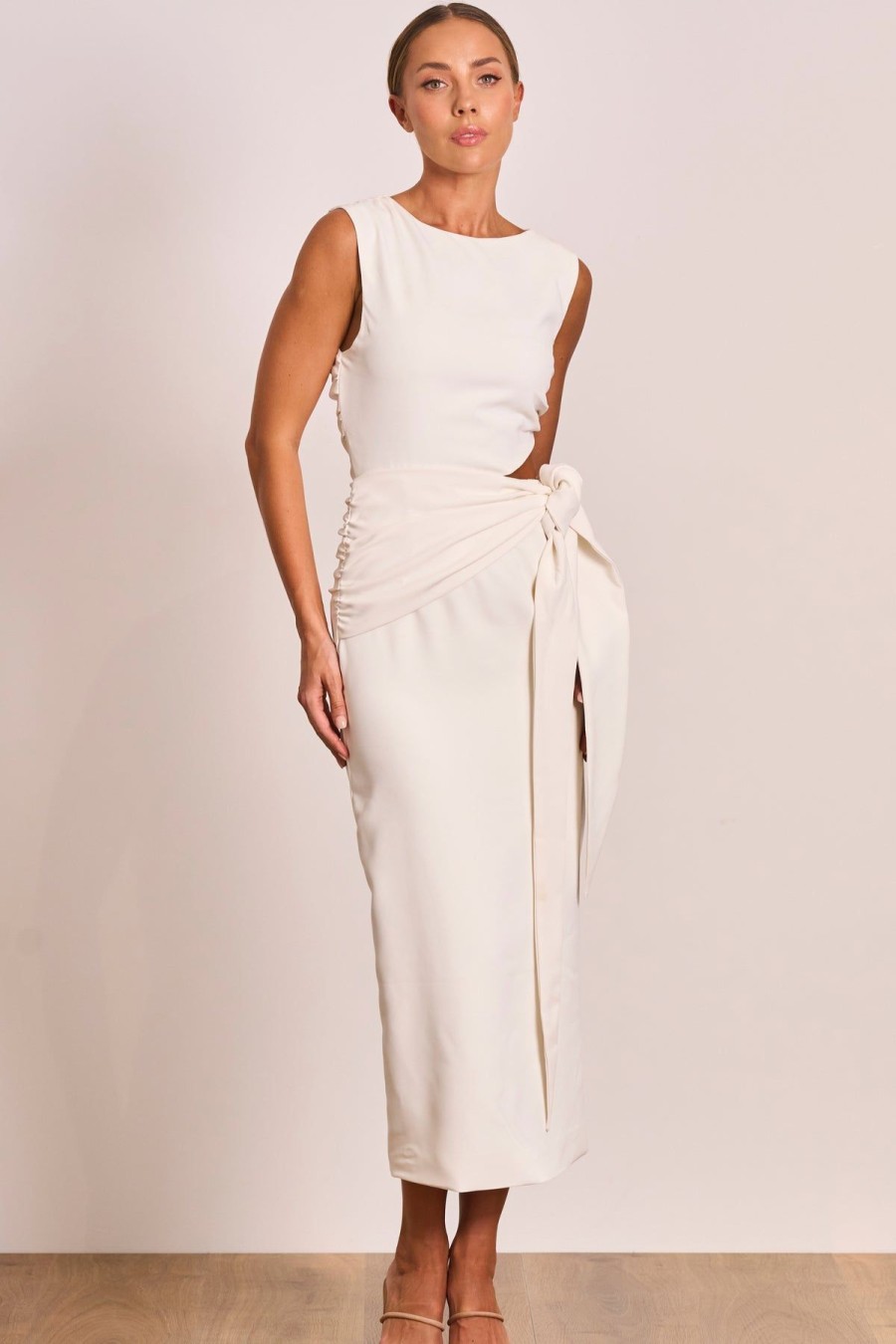 Women Pasduchas Wedding Guest | Pasduchas Yves Midi Dress-Ivory