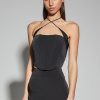 Women Dress Hire AU Sets | Kianna Camilla Top-Black