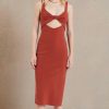 Women Bec & Bridge Wedding Guest | Bec & Bridge Joelle Midi Dress-Terracotta