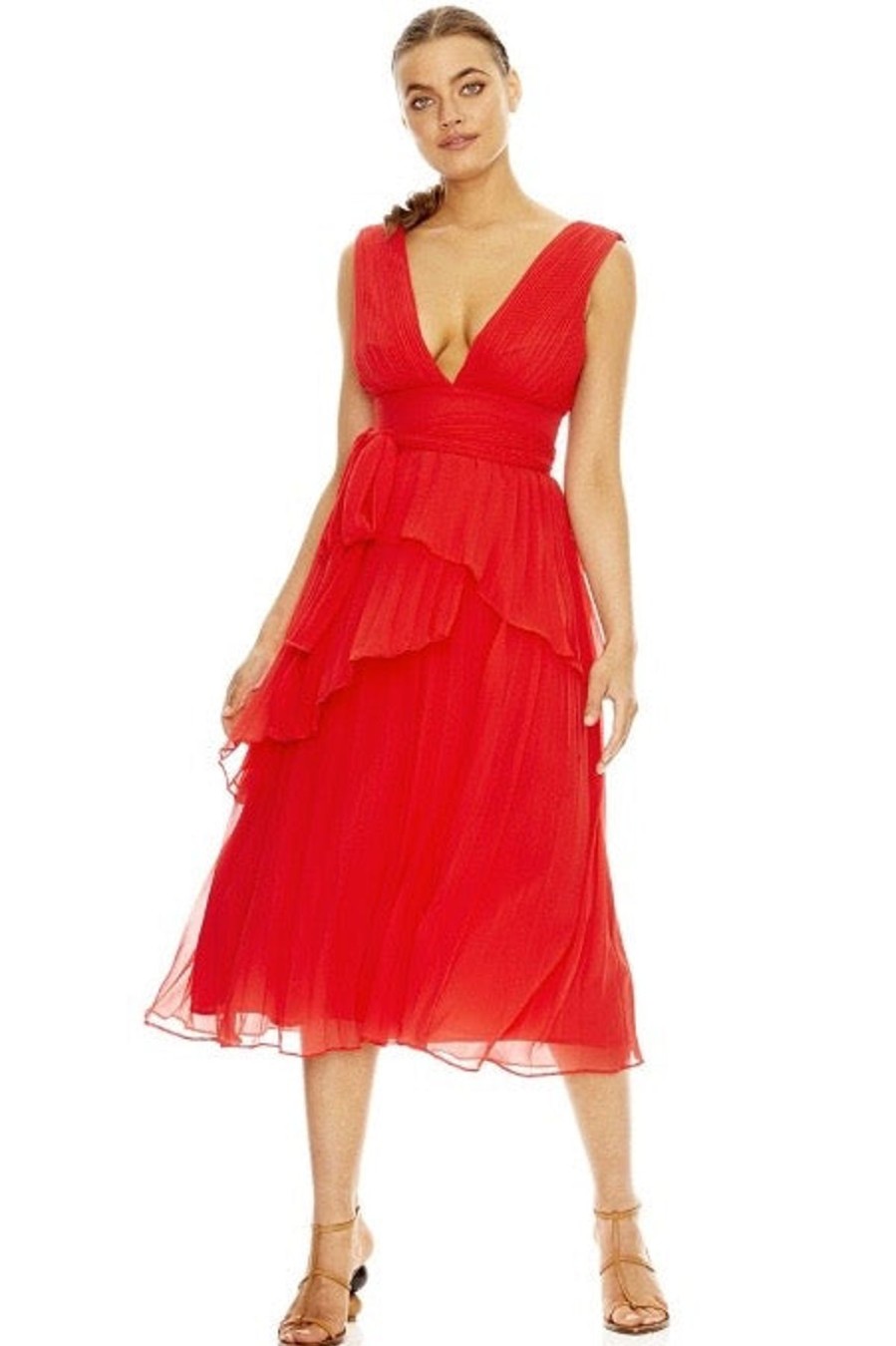 Women Talulah Wedding Guest | Talulah Sugar & Spice Midi Dress-Red