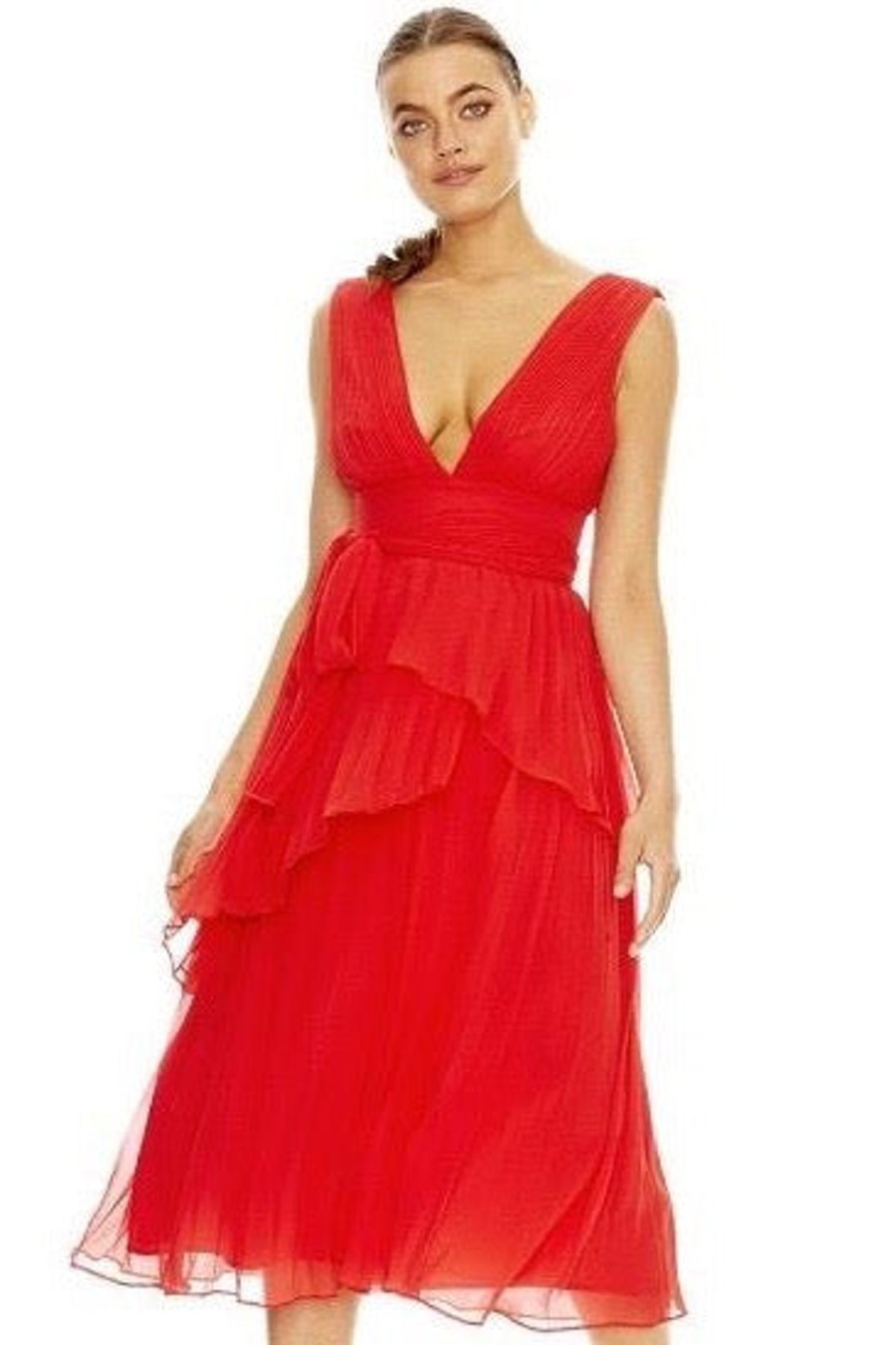 Women Talulah Wedding Guest | Talulah Sugar & Spice Midi Dress-Red