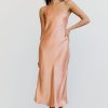 Women Third Form Wedding Guest | Third Form Crush Bias One Shoulder Midi Dress-Guava