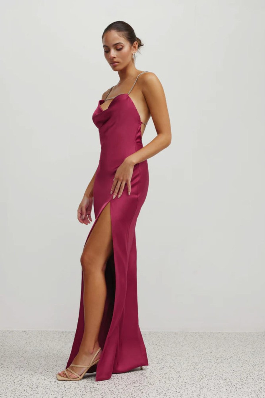 Women Lexi Formal | Lexi Ariel Dress-Crimson