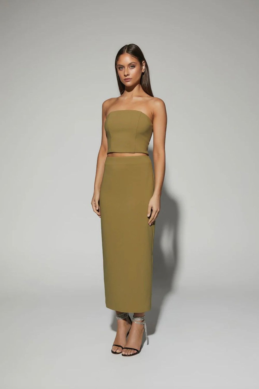 Women Dress Hire AU Sets | Kianna Adriana Skirt-Olive