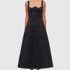 Women Leo Lin Wedding Guest | Leo & Lin Odette Midi Dress-Ebony