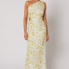 Women Winona Wedding Guest | Winona Limette One Shoulder Dress-Print