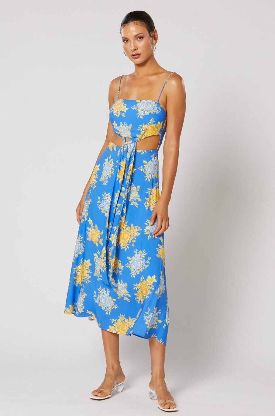 Women Winona Wedding Guest | Winona Cici Buckle Dress-Blue Print