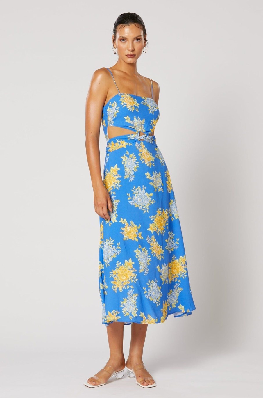 Women Winona Wedding Guest | Winona Cici Buckle Dress-Blue Print