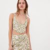 Women For Love & Lemons Sets | For Love & Lemons Naomi Crop Top-Green Print