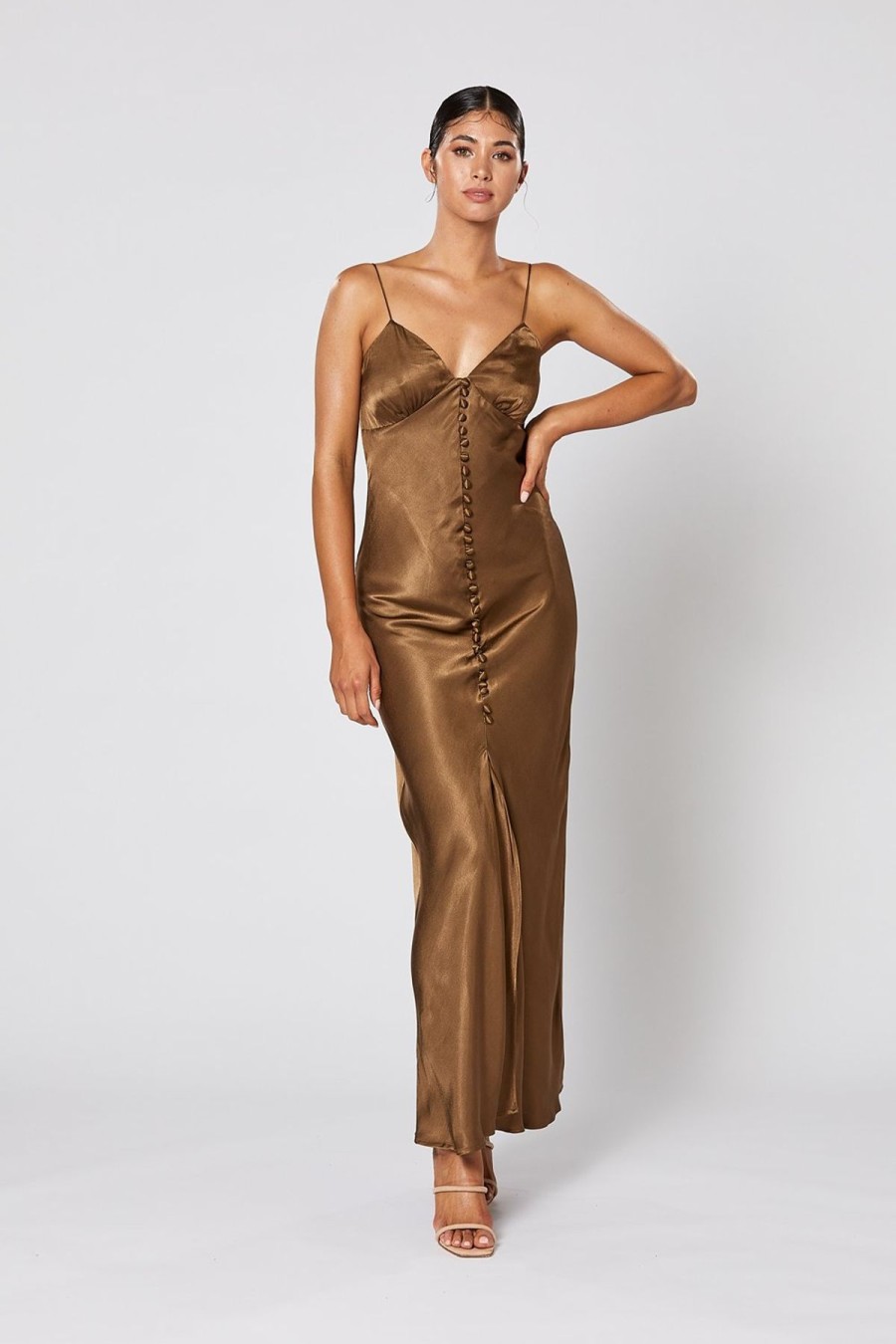 Women Winona Wedding Guest | Winona Zola Dress-Cocoa