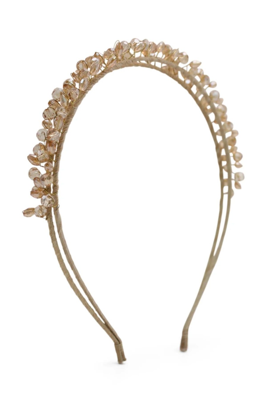 Women Dress Hire AU Headwear | Morgan & Taylor Crystal Headpiece-Gold