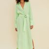 Women Suboo Wedding Guest | Suboo Halley Long Sleeved Shirt Dress-Mint