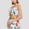 Women Leo Lin Wedding Guest | Leo & Lin La Flora Draped Bra Top-Multi