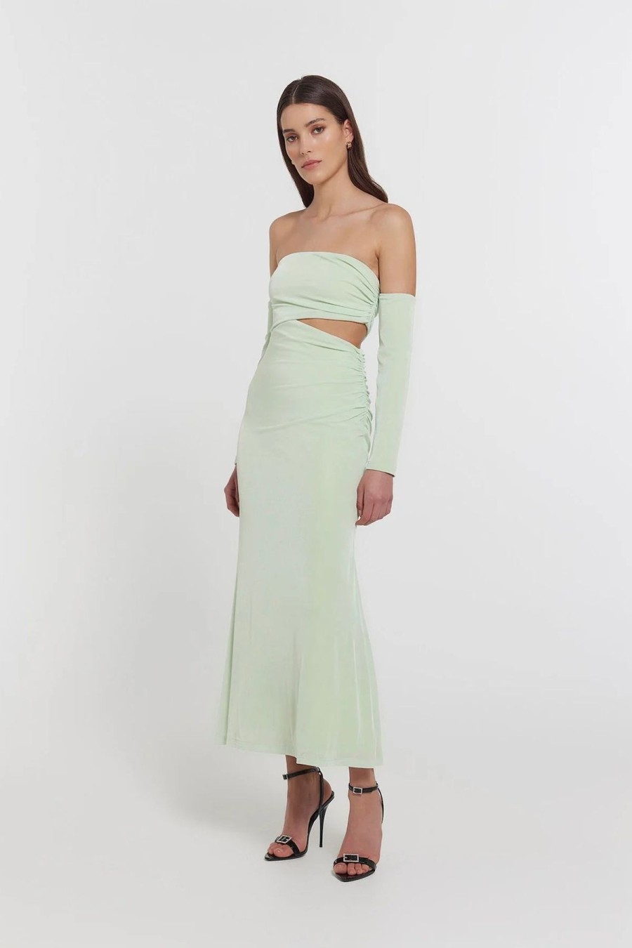 Women Dress Hire AU Wedding Guest | Kianna Gordon Dress-Mint Green