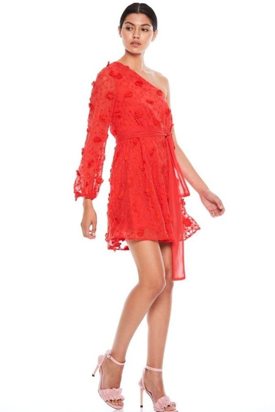 Women Talulah Wedding Guest | Talulah Scarlett Ruffle Mini Dress-Scarlet