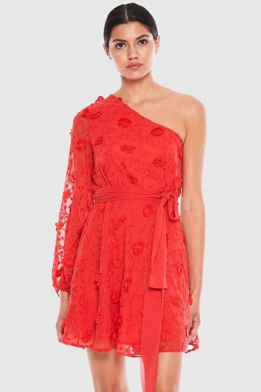 Women Talulah Wedding Guest | Talulah Scarlett Ruffle Mini Dress-Scarlet