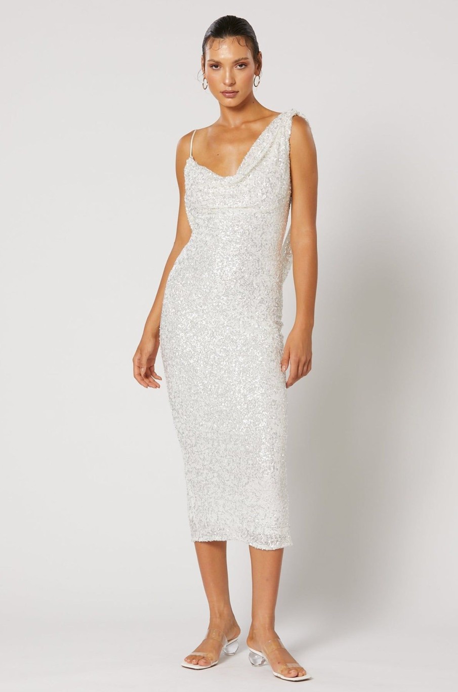 Women Winona Wedding Guest | Winona Spritz Midi Dress-White