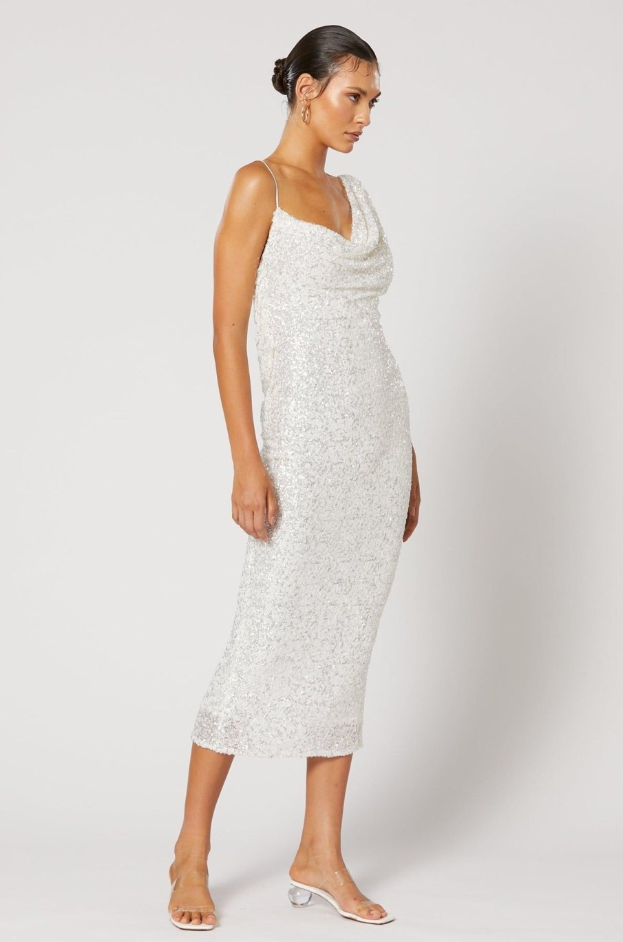 Women Winona Wedding Guest | Winona Spritz Midi Dress-White