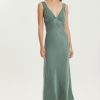 Women Third Form Party | Third Form Magnetic Camisole Bias Slip Dress-Teal