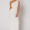 Women Winona Wedding Guest | Winona Lisse One Shoulder Dress-White