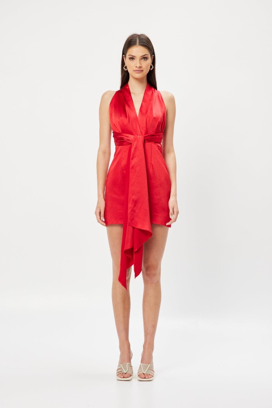 Women Elliatt Wedding Guest | Elliatt Farely Dress-Red