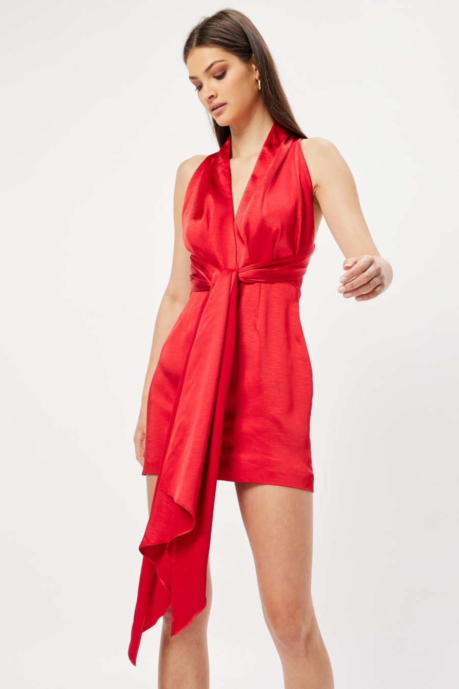 Women Elliatt Wedding Guest | Elliatt Farely Dress-Red