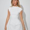 Women Odd Muse Race Day | Odd Muse The Ultimate Muse Cap Sleeve Mini Dress-White