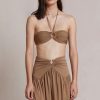 Women Bec & Bridge Sets | Bec & Bridge Vixen Bandeau Top-Sepia