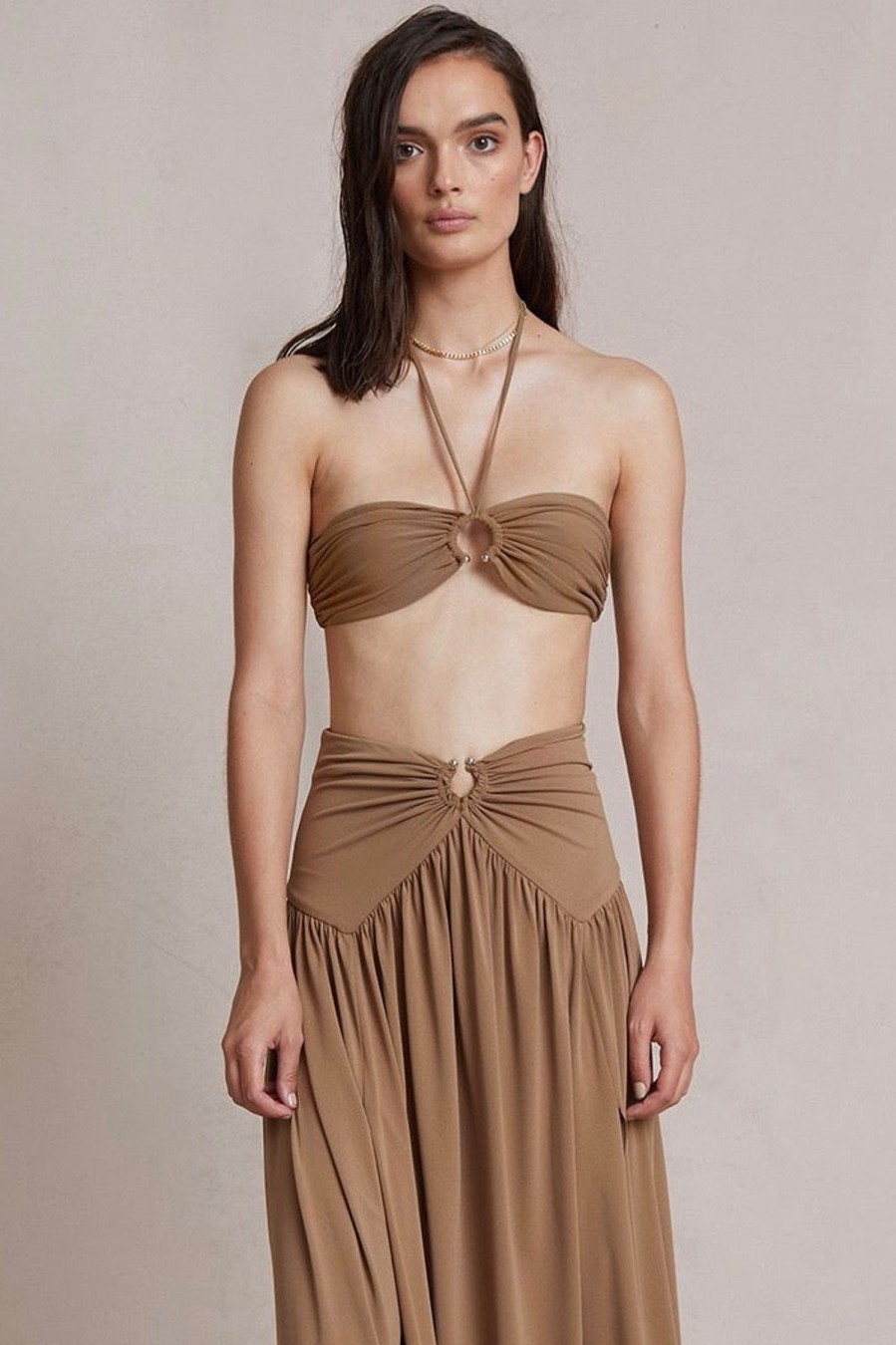 Women Bec & Bridge Sets | Bec & Bridge Vixen Bandeau Top-Sepia