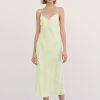 Women Suboo Wedding Guest | Suboo Georgia Tie Back Slip Dress-Lemon