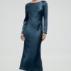 Women Third Form Wedding Guest | Third Form Crush Tie Back Maxi Dress-Gun Metal