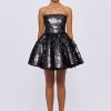 Women Leo Lin Wedding Guest | Leo & Lin Skye Sequin Bustier Mini Dress-Ebony