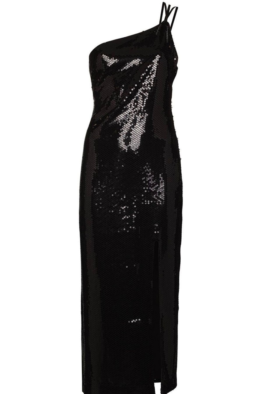 Women Dress Hire AU Party | De La Vali Cher Midi Dress-Black Sequin