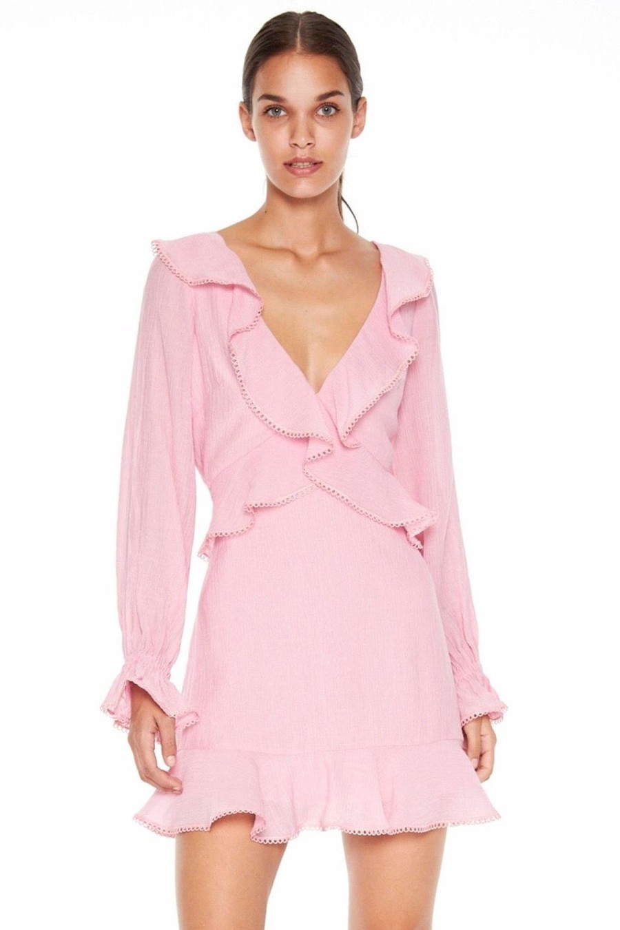 Women Talulah Wedding Guest | Talulah Orchid Walk Long Sleeve Mini Dress-Orchid