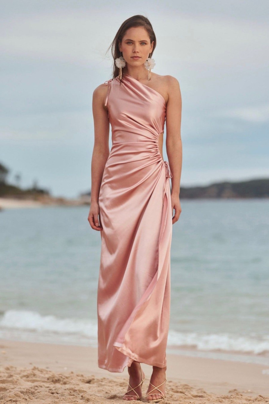 Women Sonya Wedding Guest | Sonya Nour Blush Maxi Dress-Rose