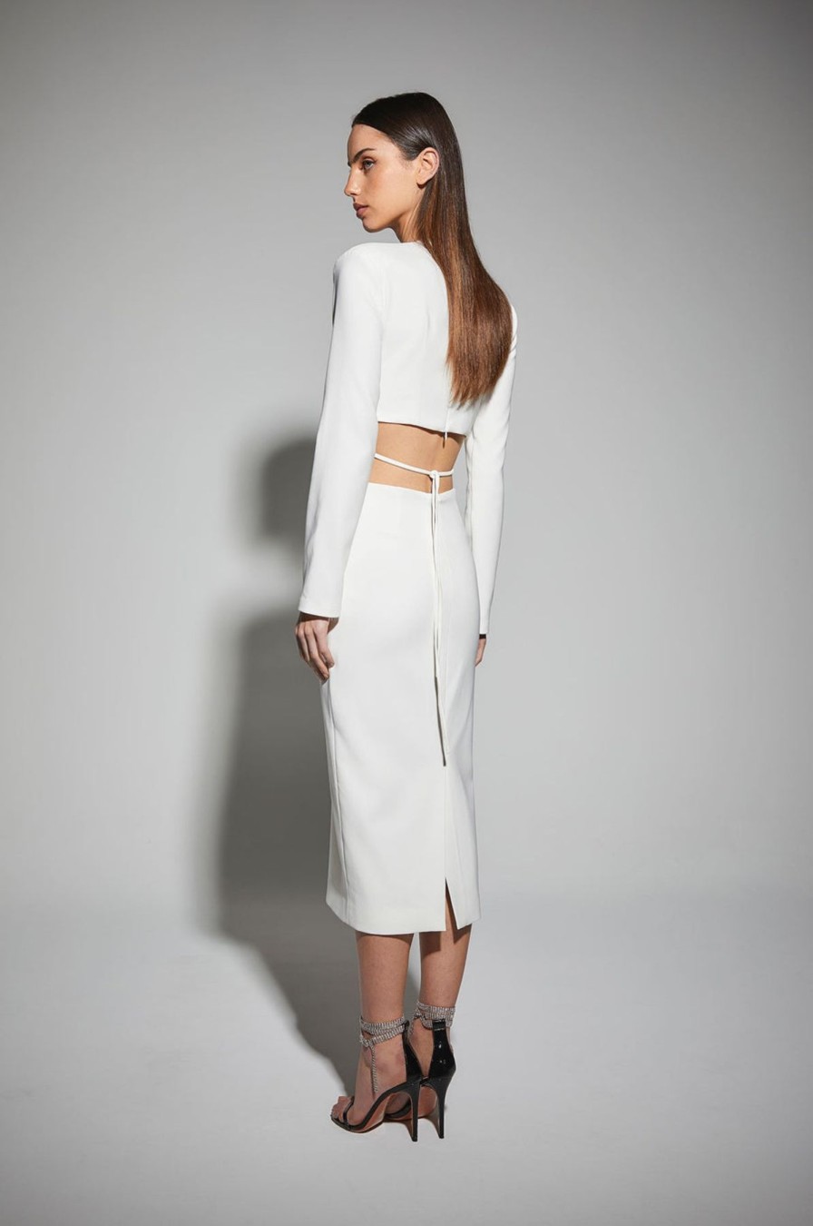 Women Dress Hire AU Party | Kianna Dani Dress-Ivory