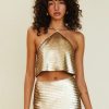 Women Suboo Sets | Suboo Pyra Strappy Halter Top-Gold