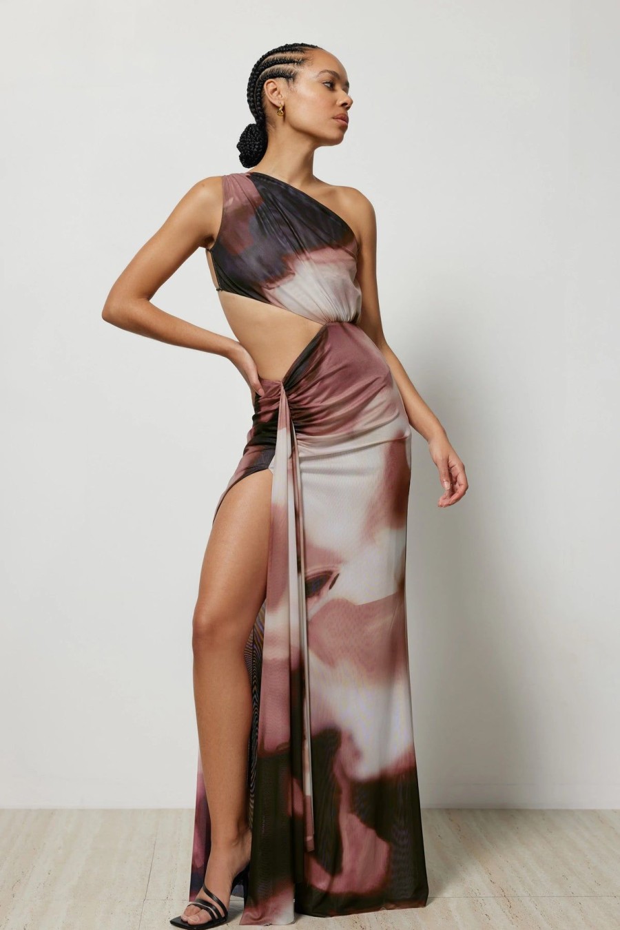 Women Lexi Formal | Lexi Zaniah Dress-Copper Liquify Print