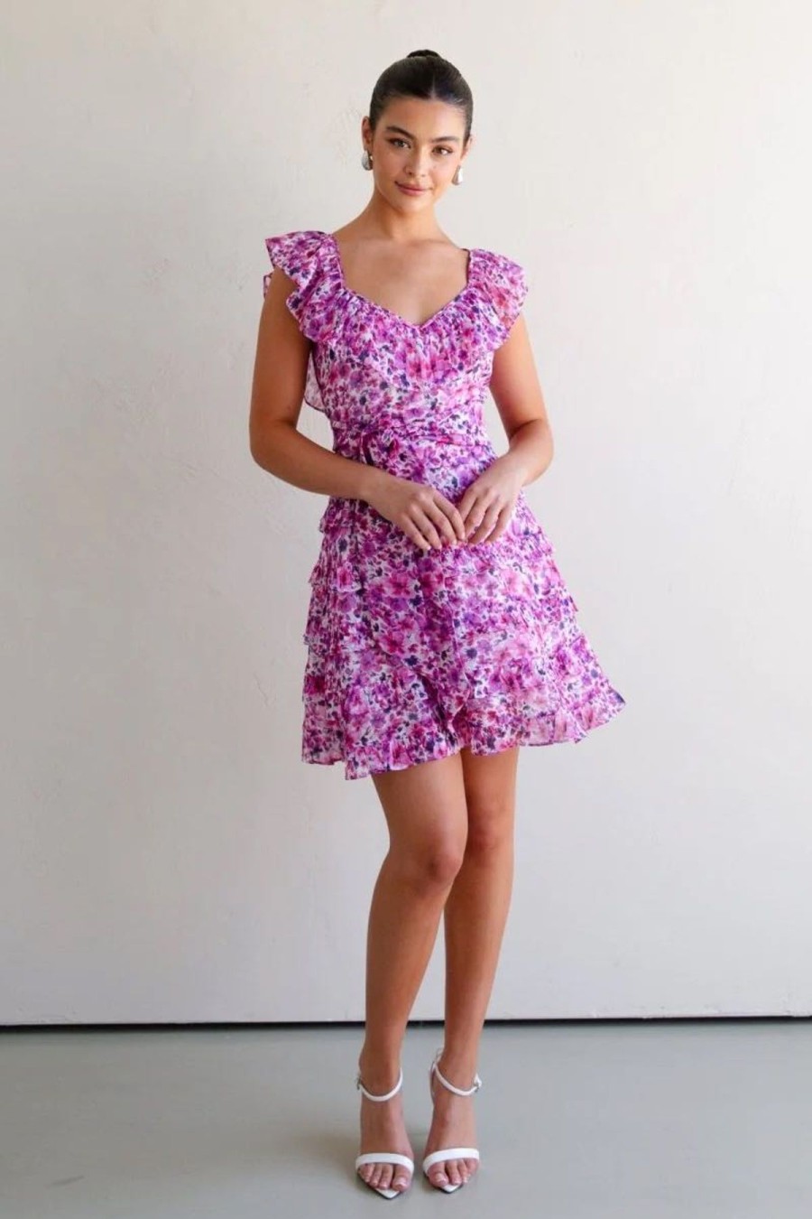 Women Talulah Wedding Guest | Talulah Petula Mini Dress-Pink Print