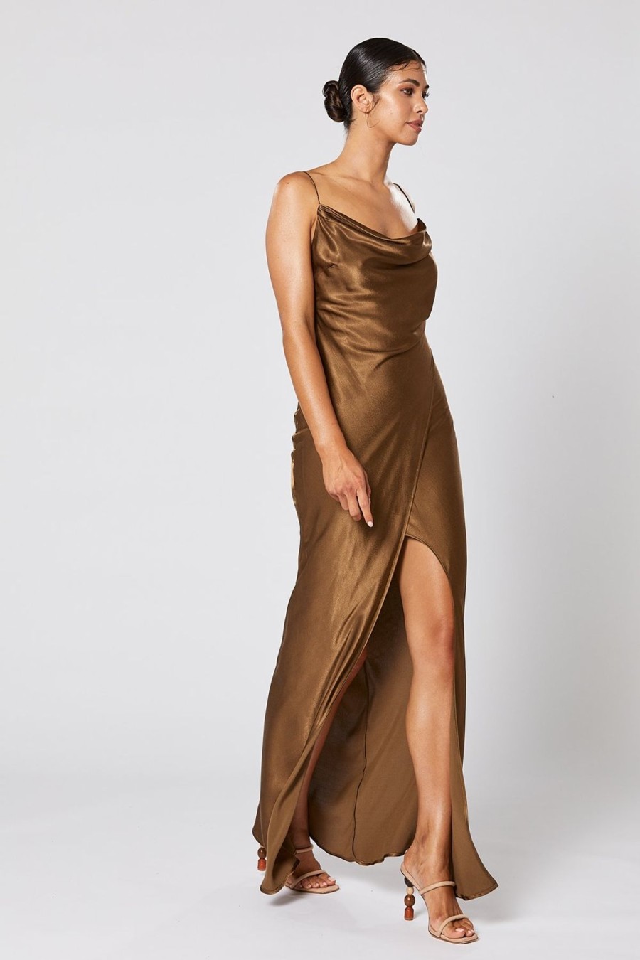 Women Winona Wedding Guest | Winona Etoile Dress-Cocoa