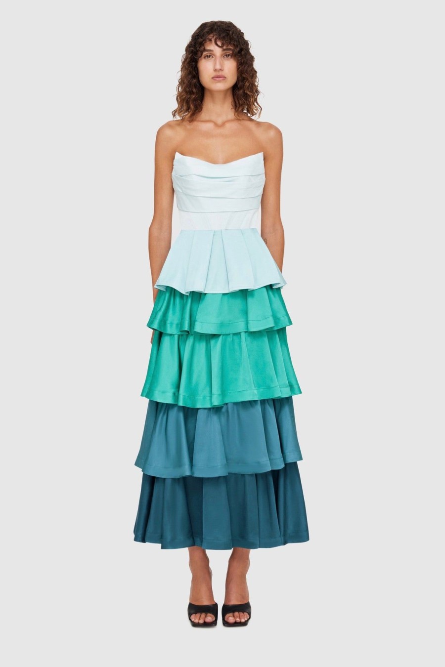 Women Leo Lin Skirts | Leo & Lin Jade Bustier Top-Green/Blue