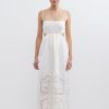 Women Pasduchas Wedding Guest | Pasduchas Bonita Flared Midi-White