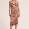 Women Third Form Wedding Guest | Third Form Lead On Halter Midi Dress-Blushing