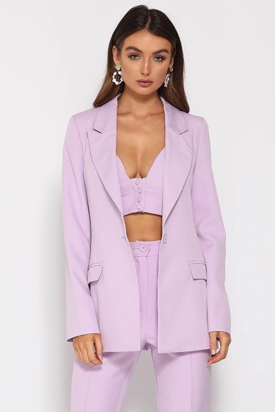 Women Dress Hire AU Jackets & Coats | Runaway The Label Need Want Blazer-Lilac