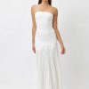 Women Bianca & Bridgett Wedding Guest | Bianca & Bridgett Mara Pleated Dress-White